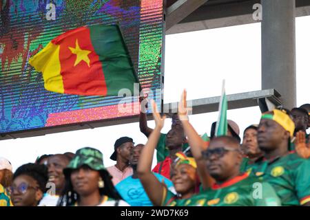 Fußballspieler AFCON 23 in der Elfenbeinküste Stockfoto