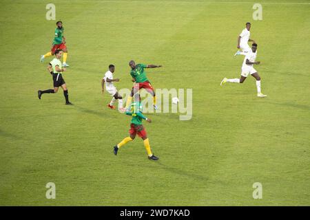 Fußballspieler AFCON 23 in der Elfenbeinküste Stockfoto