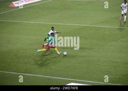 Fußballspieler AFCON 23 in der Elfenbeinküste Stockfoto