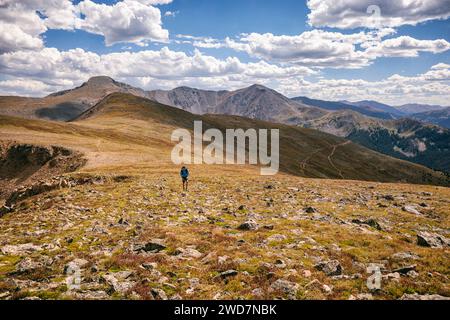 Wandern entlang des CDT in der James Peak Wilderness, Colorado Stockfoto