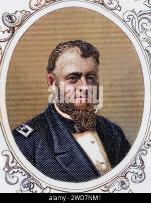 Louis Malesherbes Goldsborough, 1805-1877, Marinekommandant der Union während des Amerikanischen Bürgerkriegs und Admiral in der Marine der Vereinigten Staaten, Historisch, digital restaurierte Reproduktion von einer Vorlage aus dem 19. Jahrhundert, Datum nicht angegeben Stockfoto