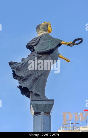 Sofia, Bulgarien - 16. Oktober 2023: Statue des Heiligen Sofia-Denkmals im Zentrum der Hauptstadt am Herbsttag. Stockfoto