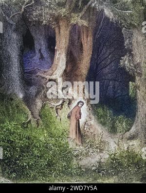 Illustration von Gustave Dore (1832-1883) für Dantes Inferno, die Göttliche Komödie von Dante Alighieri Canto, Inferno, Hölle, Paradies, Engel, Verdammnis, Historisch, digital restaurierte Reproduktion von einer Vorlage aus dem 19. Jahrhundert, Datum nicht angegeben Stockfoto