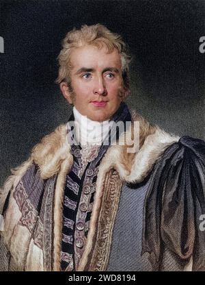 William Pitt-Amherst, 1. Earl Amherst von Arracan. 1773-1857 .englischer Staatsmann, Generalgouverneur von Indien, Historisch, digital restaurierte Reproduktion von einer Vorlage aus dem 19. Jahrhundert, Datum nicht angegeben Stockfoto