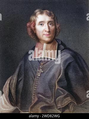 Francois de Salignac de la Mothe Fenelon 1651-1715. Französischer Erzbischof, Theologe und Literat. Aus dem Buch Gallery of Portraits, 1833., Historisch, digital restaurierte Reproduktion von einer Vorlage aus dem 19. Jahrhundert, Datum nicht angegeben Stockfoto