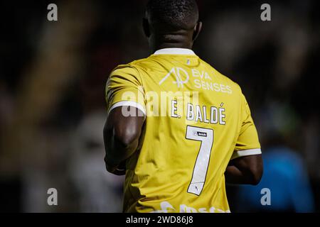 Elves Balde während der Liga Portugal 23/24 Spiel zwischen Portimonense SC und SC Farense im Estadio Municipal de Portimao, Portimao, Portugal. (Maciej Rogo Stockfoto