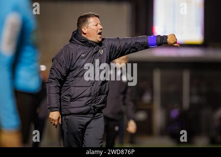 Paulo Sergio (Trainer von Portimonense) während des Spiels der Liga Portugal 23/24 zwischen Portimonense SC und SC Farense im Estadio Municipal de Portimao, Portima Stockfoto