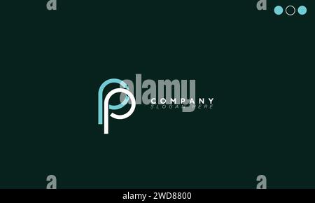 PP-Buchstaben Initialen Monogramm-Logo Stock Vektor