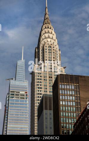 New York City; Chrysler Building und Summit One Vanderbilt in Manhattan Stockfoto