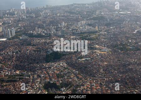 salvador, bahia, brasilien - 16. dezember 2023: Luftaufnahme der Stadt Salvador in Bahia. Stockfoto