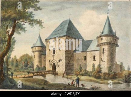 27. Château de Solre-sur-Sambre (Hennegau). De Marbaix Jobard. Stockfoto