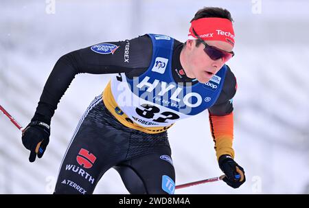 Oberhof, Deutschland. Januar 2024. Skilanglauf/Skilanglauf: Weltcup, klassischer Sprint, Herren: Jan Stölben aus Deutschland ist in der Qualifikation. Quelle: Martin Schutt/dpa/Alamy Live News Stockfoto