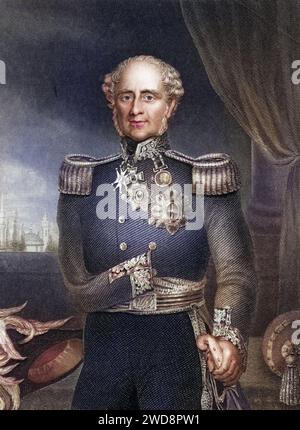 Fitzroy James Henry Somerset, 1. Baron Raglan, Lord Raglan, 1788-1855. Englischer Soldat und Oberbefehlshaber während des Krimkriegs, Historisch, digital restaurierte Reproduktion von einer Vorlage aus dem 19. Jahrhundert, Datum nicht angegeben Stockfoto