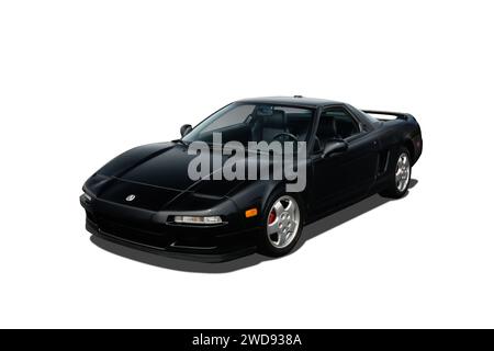 Auto- 1992 Acura NSX. Schwarz. Dayton, Ohio, USA. Steve Henriksen - MYFANTC. Stockfoto