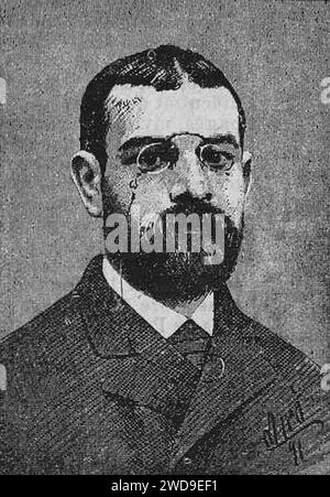 26.09.1891, La Esquella de la Torratxa, Caps de brot, Leopoldo Alas (Clarín), Miró (geschnitten). Stockfoto