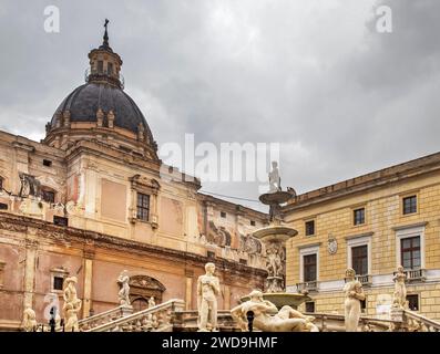 Pretoria Platz in Palermo. Sizilien Insel. Italien Stockfoto