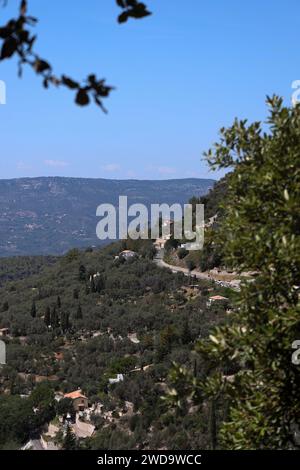 Das Dorf Peille in der Provence, Frankreich Stockfoto