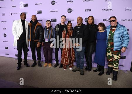 Utah. Januar 2024. Ryan Fleck, Anna Boden, Produzenten beim Film Festival Premiere Screening for FREAKY TALES Premiere beim Sundance Film Festival Eccles Theater 2024, Park City, Utah, 18. Januar 2024. Quelle: JA/Everett Collection/Alamy Live News Stockfoto