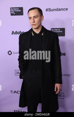 Utah. Januar 2024. Keir Gilchrist beim Film Festival Premiere Screening for FREAKY TALES Premiere beim Sundance Film Festival Eccles Theater 2024, Park City, Utah, 18. Januar 2024. Quelle: JA/Everett Collection/Alamy Live News Stockfoto