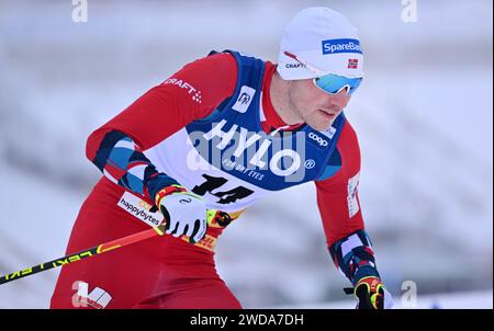 Oberhof, Deutschland. Januar 2024. Sogar Northug aus Norwegen bei der Cross-Country-Weltmeisterschaft in der klassischen Sprint-Disziplin. Quelle: Martin Schutt/dpa/Alamy Live News Stockfoto