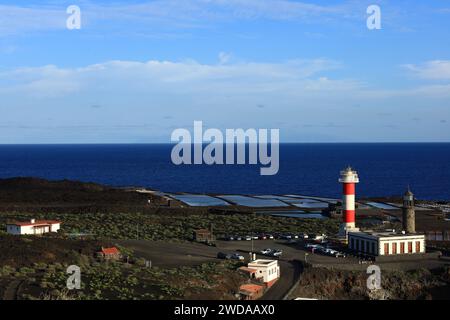 Die Site of Scientific Interest von Las Salinas de Fuencaliente ist ein geschützter Ort auf der Insel La Palma Stockfoto