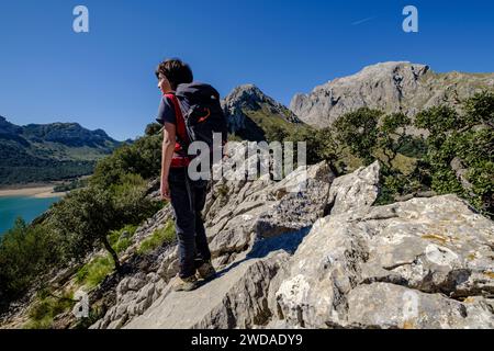 cresta del Puig de Ses Vinyes, Escorca, Mallorca, balearen, Spanien Stockfoto