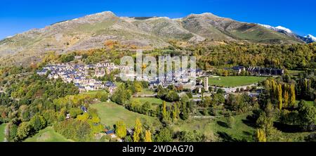 Sant Climent de Taüll, Bohí-Tal (La Vall de Boí) katalanische Region Alta Ribagorza, Provinz Lérida, Spanien Stockfoto
