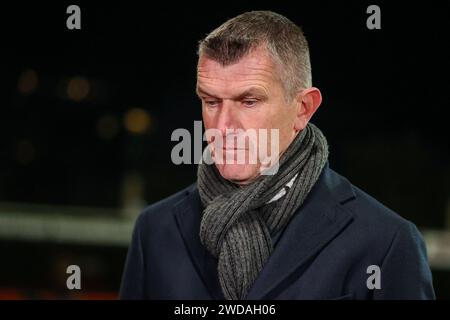 Rotterdam, Nederland. Januar 2024. ROTTERDAM, NEDERLAND - 19. JANUAR: Trainer Marinus Dijkhuizen von Excelsior Rotterdam während des niederländischen Eredivisie-Spiels zwischen Excelsior Rotterdam und sc Heerenveen im Van Donge & de Roo Stadion am 19. Januar 2024 in Rotterdam, Nederland. (Foto von Hans van der Valk/Orange Pictures) Credit: Orange Pics BV/Alamy Live News Stockfoto