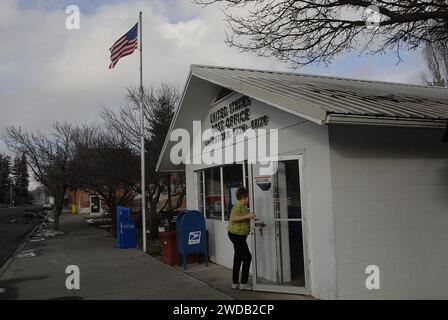 Uniontown/washington State /USA  16. Januar 2016 United States Post Office Uniontown Washington 99179 (Foto: Francis Joseph Dean/Deanpictures) Stockfoto