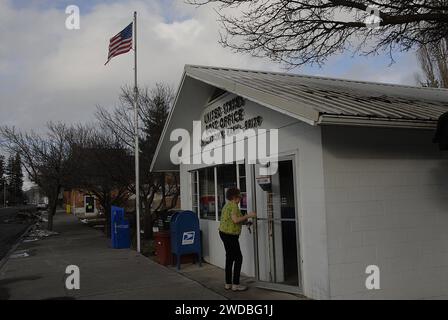 Uniontown/washington State /USA  16. Januar 2016 United States Post Office Uniontown Washington 99179 Stockfoto