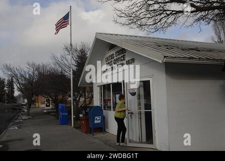 Uniontown/washington State /USA  16. Januar 2016 United States Post Office Uniontown Washington 99179 Stockfoto