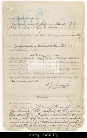 388116 - Rechenmaschine - William S. Burroughs - Stockfoto