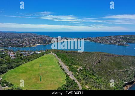 Schöner Blick auf den Tania Park in der Vorstadt Balgowlah Heights, Sydney, New South Wales, Australien. Manly und Northern Beache Stockfoto