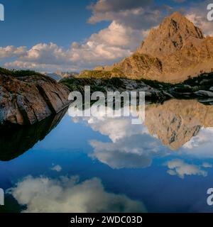 Schulraum Glacier, Upper Cascade Canyon, Grand Teton, Grand Teton National Park, Wyoming Stockfoto