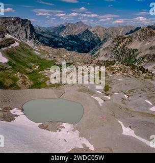 Schulraum Glacier, Upper Cascade Canyon, Grand Teton National Park, Wyoming Stockfoto