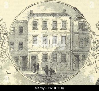 (1887) 1,072: Die Trompete, später der Duke of York, Shire Lane, Temple Bar 1778 (Cropped). Stockfoto