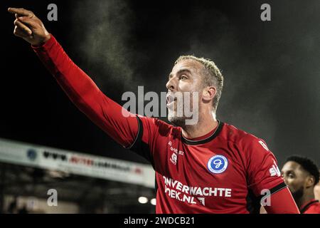 Eindhoven, Niederlande. Januar 2024. Eindhoven, 19.01.2024, Jan Louwers Stadium, Niederländisch Keukenkampioen divisie, Saison 2023/2024. FC Eindhoven - de Graafschap. Ralf Seuntjens After the Match Credit: Pro Shots/Alamy Live News Stockfoto