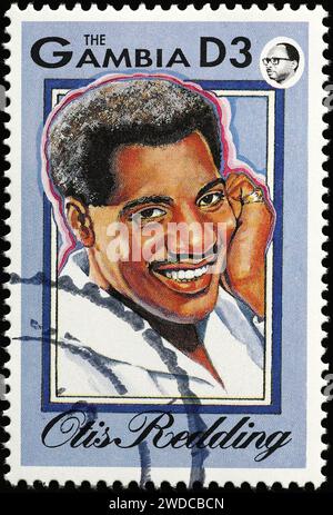 Otis Redding auf der Briefmarke Gambias Stockfoto