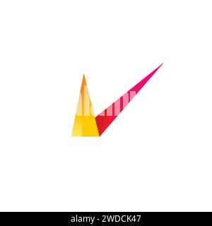 V-Logo. Buchstabe V Symbol Vektor. Ursprüngliches V-Logo Stock Vektor