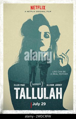 ERSCHEINUNGSDATUM: 29. Juli 2016. TITEL: Tallulah. STUDIO: Netflix. DIREKTOR: Sian Heder. Verzweifelt, ihr Kleinkind loszuwerden, heuert eine unzufriedene Hausfrau aus Manhattan einen Fremden an, um Babysitter zu machen und bekommt am Ende viel mehr, als sie erwartet hatte. DIE HAUPTROLLEN sind Ellen Elliot Page, Allison Janney, Tammy Blanchard. (Credit Image: © Netflix/Entertainment Pictures/ZUMAPRESS.com) NUR REDAKTIONELLE VERWENDUNG! Nicht für kommerzielle ZWECKE! Stockfoto