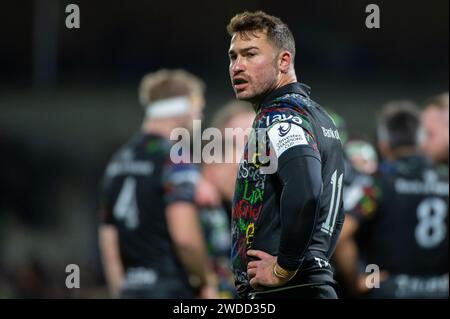 Galway, Irland. Januar 2024. Shayne Bolton von Connacht während des Investec Champions Cup, Runde 4, Pool 1 Spiel zwischen Connacht Rugby und Bristol Bears im Dexcom Stadium in Galway, Irland am 19. Januar 2024 (Foto: Andrew SURMA/ Credit: SIPA USA/Alamy Live News Stockfoto