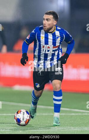 Eindhoven, Niederlande. Januar 2024. Eindhoven, 19.01.2024, Jan Louwers Stadium, Niederländisch Keukenkampioen divisie, Saison 2023/2024. FC Eindhoven - de Graafschap. Ozan Kokcu Credit: Pro Shots/Alamy Live News Stockfoto