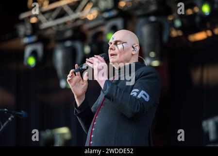 31. Mai 2019: Billy Corgan spielt mit den Smashing Pumpkins in Stockholm Stockfoto