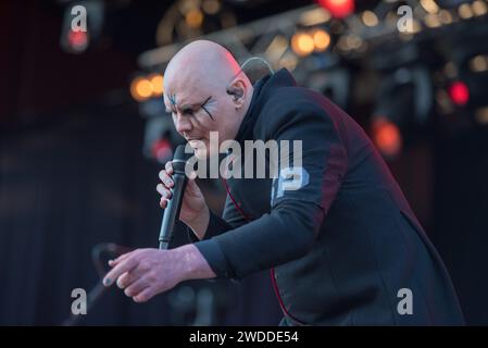 31. Mai 2019: Billy Corgan spielt mit den Smashing Pumpkins in Stockholm Stockfoto