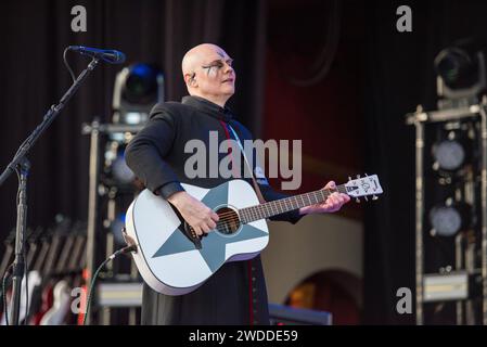 31. Mai 2019: Billy Corgan spielt mit den Smashing Pumpkins in Stockholm Stockfoto