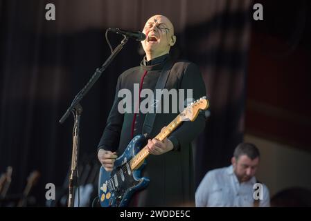 31. Mai 2019: Billy Corgan spielt mit den Smashing Pumpkins in Stockholm Stockfoto