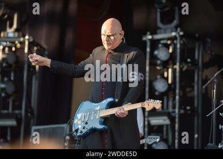 31. Mai 2019: Billy Corgan spielt mit den Smashing Pumpkins in Stockholm Stockfoto