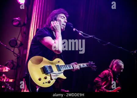 13. Mai 2019: Der ehemalige Genesis-Gitarrist Steve Hackett spielt mit seiner Soloband in Stockholm, Schweden Stockfoto