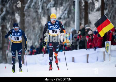 Janosch Brugger (Deutschland, WSG Schluchsee), GER, FIS Coop Langlauf Weltcup Oberhof, 20 km Massenstart Classic Herren, 20.01.2024 Foto: Eibner-Pressefoto/Michael Memmler Stockfoto