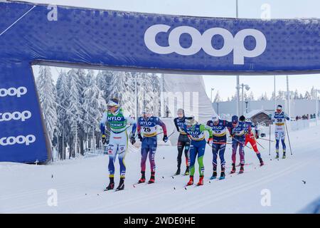 Oberhof, Deutschland. Januar 2024. Ankunft in der Arena, 20.01.2024, Oberhof (Deutschland), FIS Cross Country World Cup Oberhof 2024 Credit: dpa/Alamy Live News Stockfoto